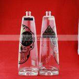 High Rate of Search Triangle Printing Beverage Bottles 500ml Grenade Paint Bottles Letter Brandy Bottles