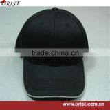 Piping Visor Promotional Baseball Cap With Ring Brass Buckle at Back