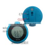 mini digital round lcd display thermo hygrometer /wireless automatic weather station for Christmas gifts
