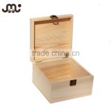 Memory pine unfinished wooden box custom
