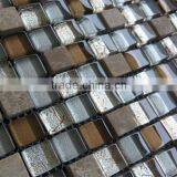 PM15190 Gold Foil Crystal Glass Mosaic