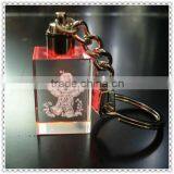 LED 3D Cute Boy Crystal Keychain For Valentine's souvenior