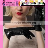 Sexy Black Leather Gloves For Ladies 2016 Hot Selling Leather Gloves For Ladies