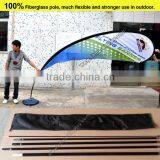 Wholesale display flag banner outdoor portable fiberglass flagpole