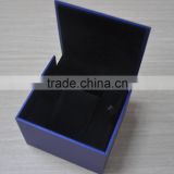 High end leather watch gift box with black velvet manufacturers China
