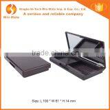 With Mirror & Helper Empty High Quality Glitter Brown Cosmetics Foundation Container