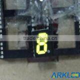 Mini Single 0.32" Home Appliance Yellow Color 7 Segment LED Digital Display
