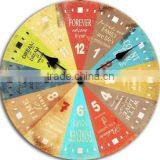 Custom Design MDF Wood Clocks, Decorative Wooden Wall Clock Big Size Wholesale thumbnail-2
