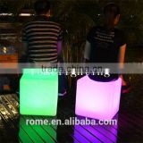 Charging waterproof festival decoration necessary party square stool outdoor lighting party decor led cube living color light