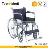 Rehabilitation Therapy Supplies topmedi economy self-propelled steel manual standard medline transport wheelchair