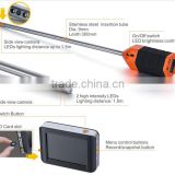 color 3.5'' LCD monitor video borescope camera system with 9mm camera head of inspection for cavity wall