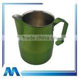 Colorful Stainless Steel Milk Jug, Italy Cup, Coffee Jug