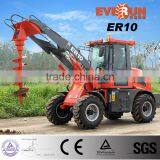 Everun Brand New 1.0 Ton Small Snow Bucket Wheel Loader With Luxury Cabin/ Quick Hitch