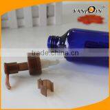 200ml Cobalt Blue Boston Round Pleastic Bottle With Brown Lotion Pump thumbnail-5
