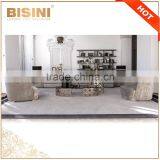 Italy Fashion Design Comfortable Living Room Secional Sofa Set/ Modern 3 Seats Handmade Fabric Upholstery Sofa Couch thumbnail-6