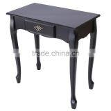 Black French Style Dressing Table With Oval Mirror thumbnail-4