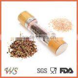 WS-SH11z 2 in 1 Premium Salt and Pepper Grinder, Pepper Shakers With Wooden Caping thumbnail-1