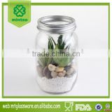 high quality glass vases for home decoration glass mason jar