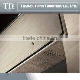 Modern Nature Travertine Marble Living Room Side Table With Glass Top thumbnail-6