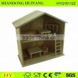 FSC Natural Unfinished Wooden Foll House Wholesale thumbnail-1