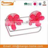 Flower Decorative Suction Chrome Plating Wire Bathroom Metal Hook thumbnail-4