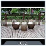 Stackable Garden Rattan Sofa Set Cheap Wicker Coffee Table Set thumbnail-1