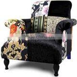 Classic Elegant Spanish Style Sharp Contrast Patchwork Three Sear Sofa BF11-0624a-02 thumbnail-3