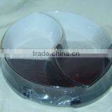 Set of 2 Hand Painting Customized Ceramic Serving Dishes,snack Tray thumbnail-1