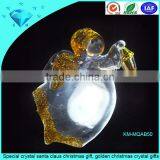 Special Crystal Santa Claus Christmas Gift, Golden Christmas Crystal Gifts thumbnail-1