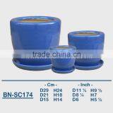 Vietnamese Ceramic Glazed Indoor Pot/ Indoor Planter BN-SC173 thumbnail-3