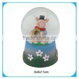 Dia 80mm Resin Pig Water Snow Globe thumbnail-1