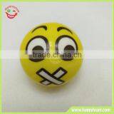 Cute PU Shut up Facial Emoji Foam Stress Ball, Squeeze Foam Ball Toy for Relieving Stress thumbnail-1