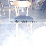 Solid Oak Wood Dining Chair Restaurant Wooden Chair thumbnail-3