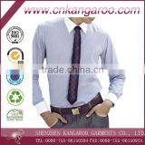 Stylish Contrast Collar&cuffs Slim Fit Mens Long Sleeves Dress Shirt