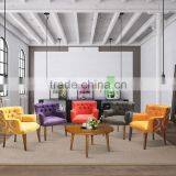 Sofa Chair For Lounge Room, Decorated With Button - Tufting Back Rest Multi Color thumbnail-2