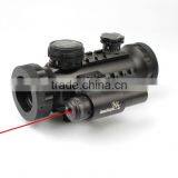 Compact Red Green Dot Riflescope With Red Laser Attached thumbnail-5