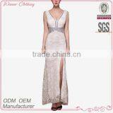 Small Quatity Ladies High Quality Fashion Sleeveless Evening Dress With Beaded thumbnail-1