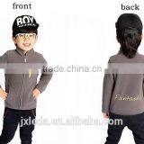 Brand 4-12Y Spring Boys And Girls Cardigan Coat Jacket Kids Pure Color Outfit Kids Clothings Children Polar Fleece Jacket thumbnail-5