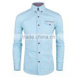 OEM 2017 Latest Shirts Pattern Men's Short Sleeve Oxford Shirt thumbnail-6