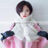 2016 New Style Fox Scarves Warm Plush Scarf Women Pareo Thicken Solid Fur Collar Rabbit's Hair Scarf thumbnail-3