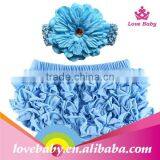 Baby Cotton Ruffle Bloomers Layers Baby Diaper Cover Newborn Flower Lace Shorts Toddler Cute Summer Pants Photo Props LBS5052507 thumbnail-1