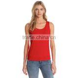 Women Fashion Style Hot Sale Cheap Price Blank Cotton Wholesale Stringer Lady Top thumbnail-4