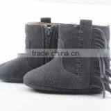 Simple Suede Leather Babies Prewalker Ankle Baby Boots thumbnail-6