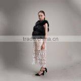 Myfur Hot Sale New Thick Warm Winter Fur Women Gilet Real Raccoon Fur Waistcoat thumbnail-3