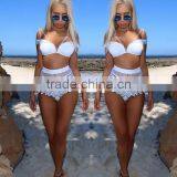 M737 D.Y Fashion 2016 Ladies Women White Lace Bikini Swimwear Beachwear thumbnail-3