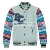 Wool Letterman Sweater Sleeves Mens Varsity Jacket thumbnail-3