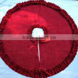 Wholesale Personalized Burlup Chiristmas Tree Skirt thumbnail-3