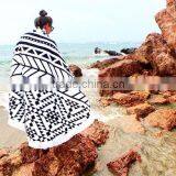 Walson Wholesale Drop Shipping Printed Microfiber Fabric Round Beach Towel With Tassels thumbnail-5