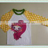 Wholesale Children Clothes Girls Boutique Clothes Rabbit Appliqued Design T- Shirt thumbnail-2