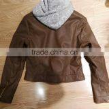 Lady pu Leather Jacket/motorcycle Blazer #PL8927 thumbnail-2